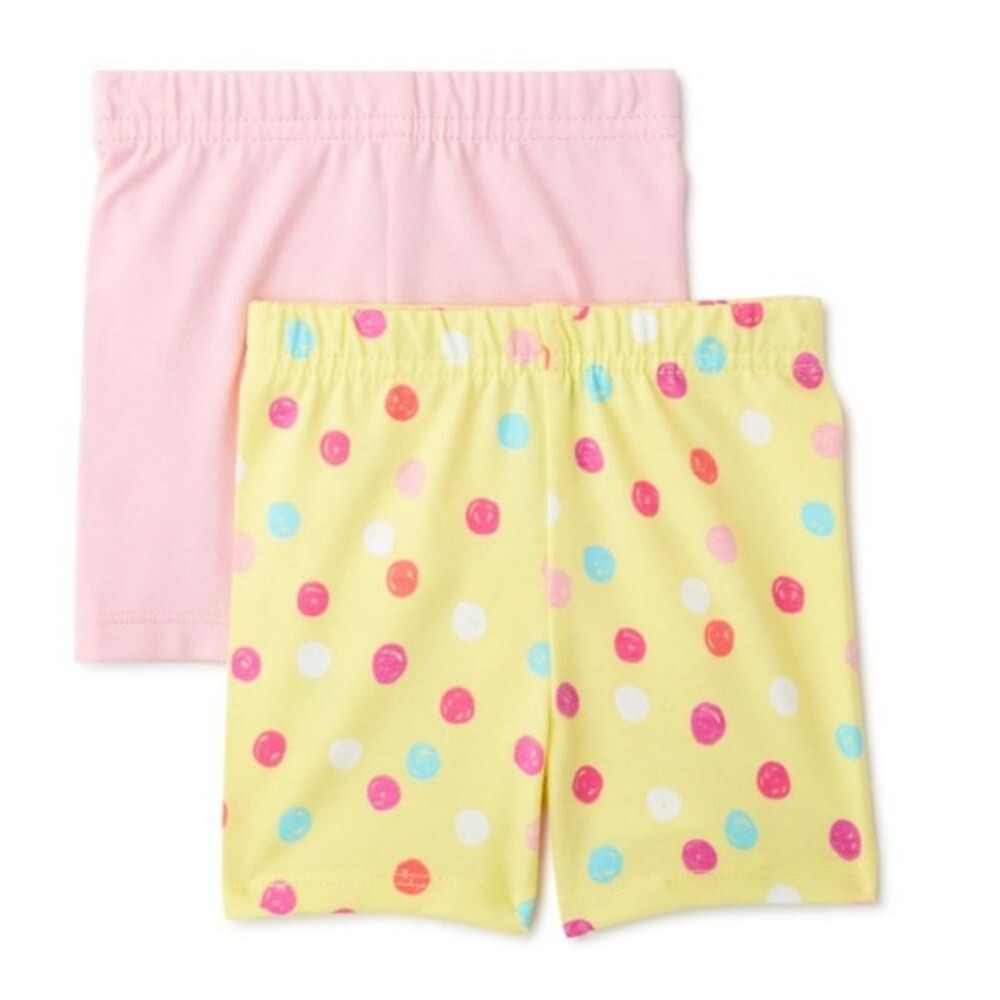Garanimals Baby Girl Shorts Set, 2-Pack, Size 6-9m